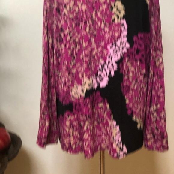 Dana Buchman long or 3/4 sleeve button down floral shirt‎ - Picture 3 of 13